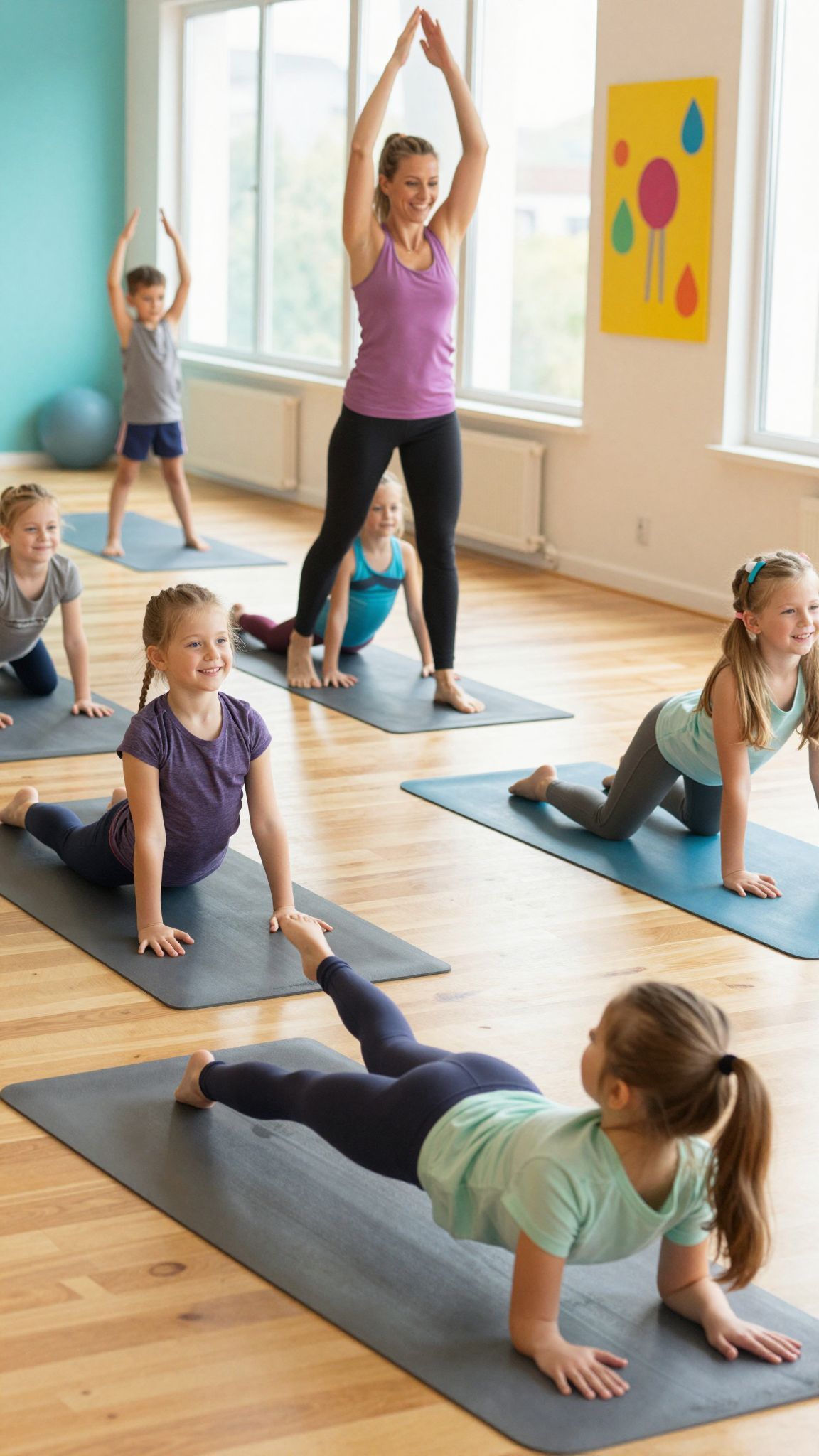 A Pilates növeli a gyerekek önbizalmát és rugalmasságát.