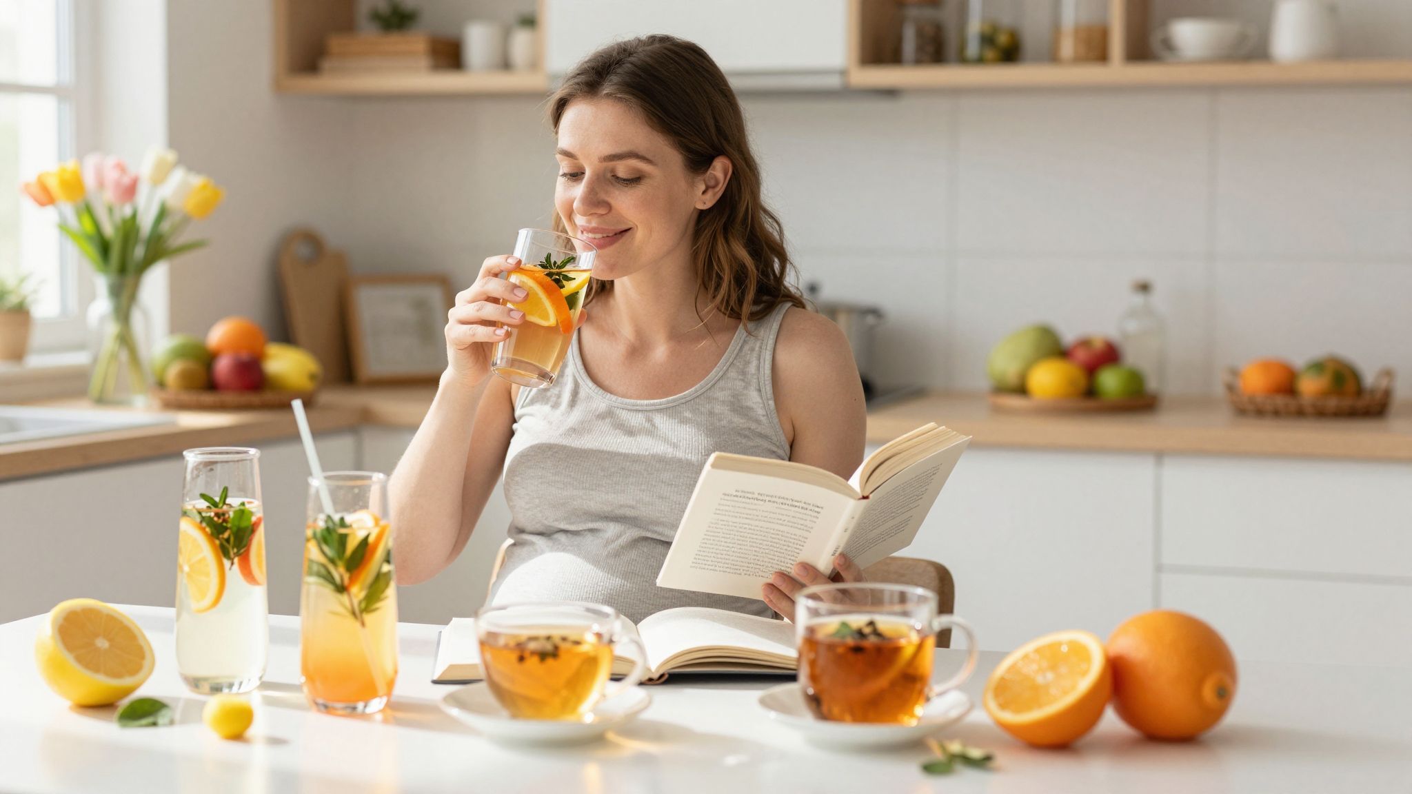 Hidratálás citromos víz segítségével enyhítheti a hányingert.