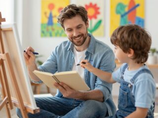 Hogyan inspirálja a gyereket egy művész édesapa? Interjú egy költő apukával