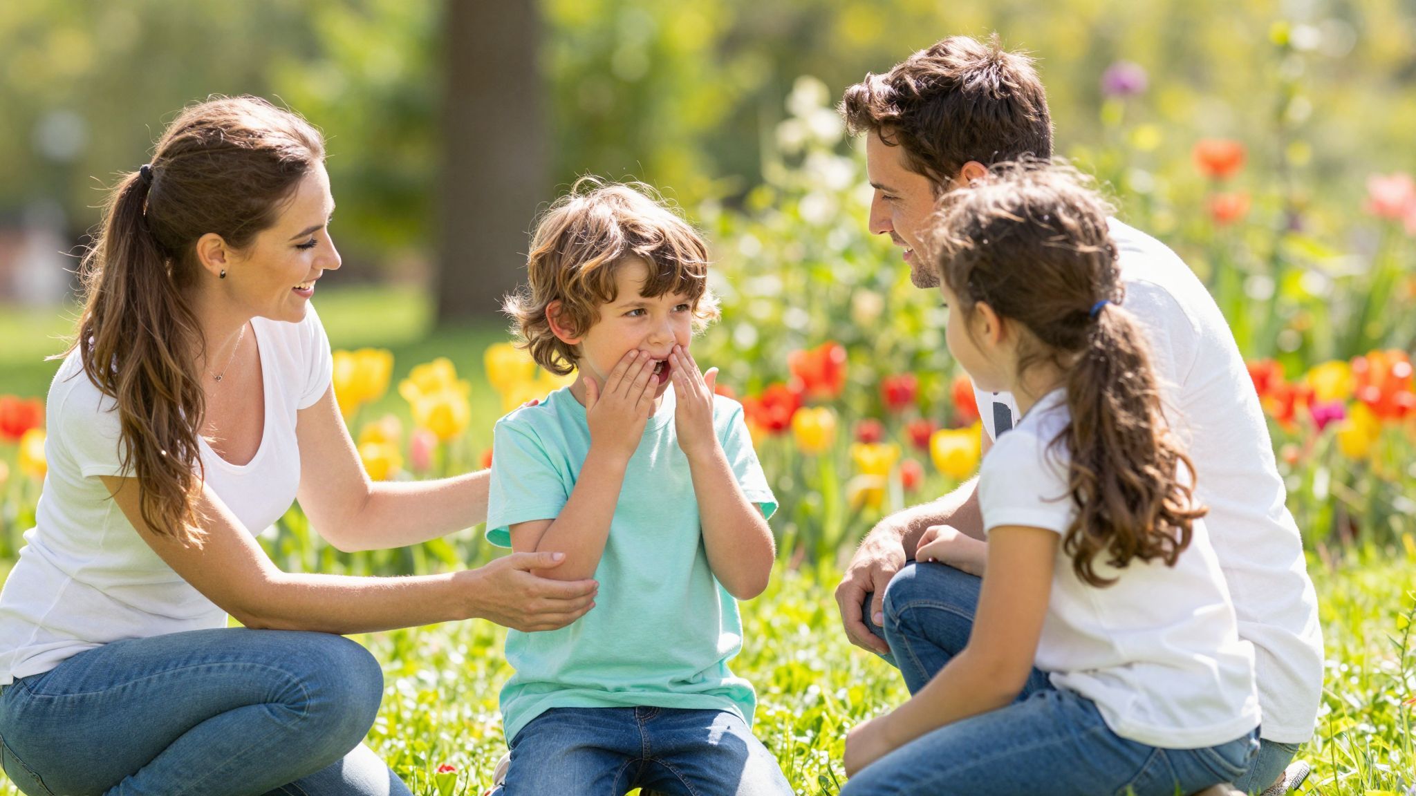 Tanítsuk meg a gyerekeket humorral kezelni a kínos helyzeteket.