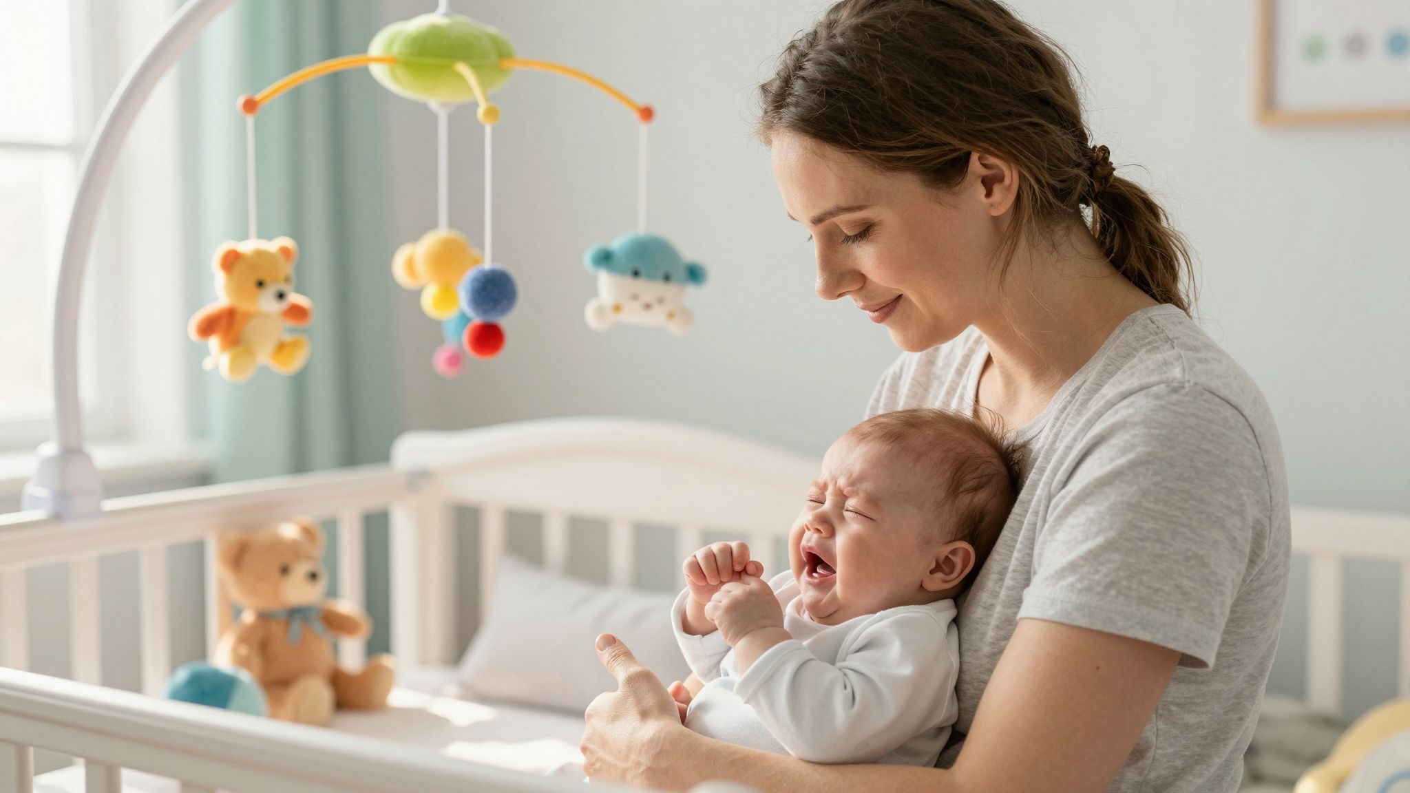 Az érintés és a ringatás hatékony megoldás lehet.