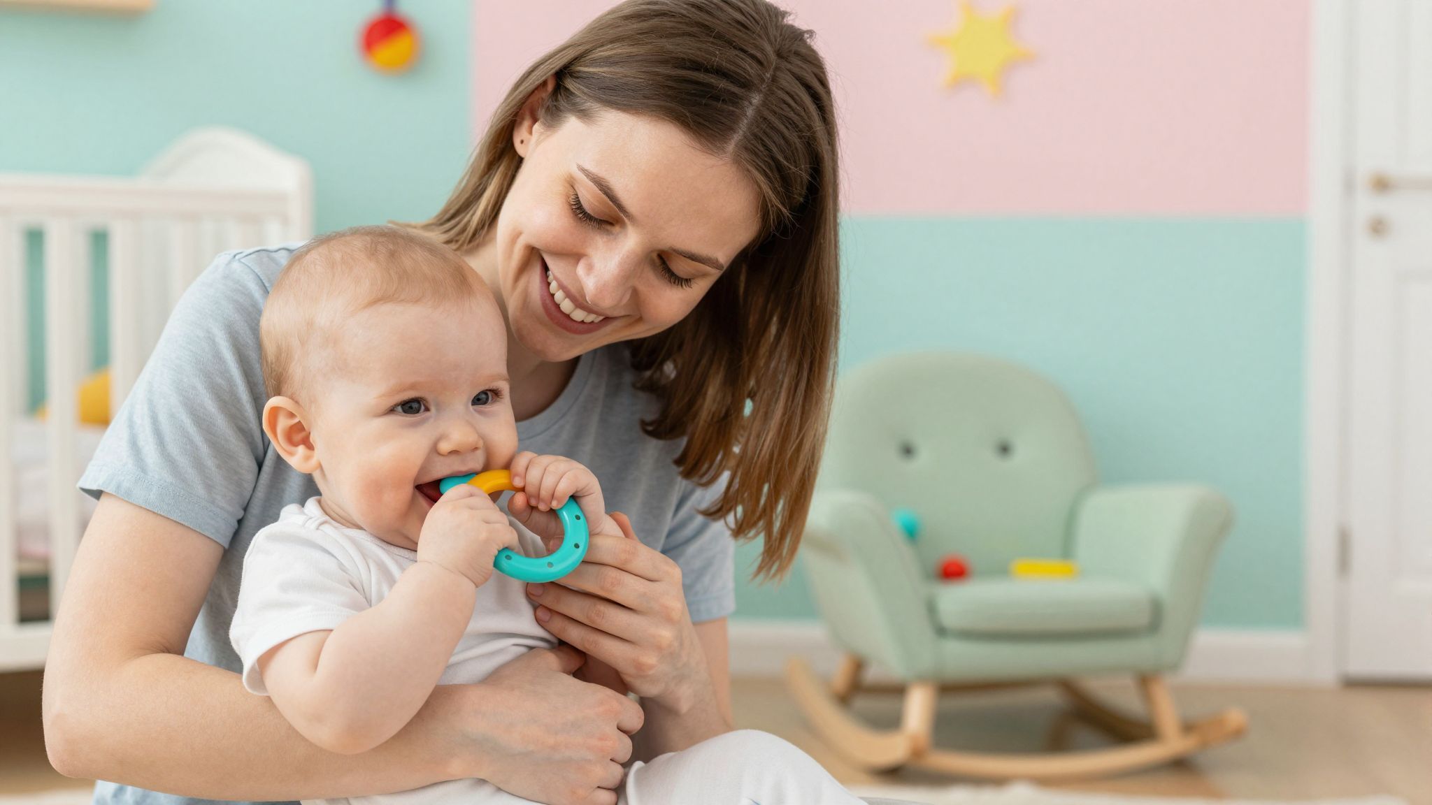 A hűtött rágókák enyhíthetik a fogzás fájdalmát.