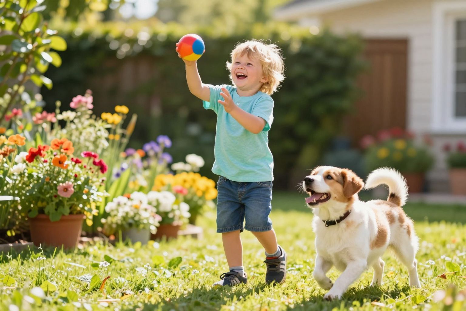 A kutyával való fáradozás erősíti a családi kötelékeket.