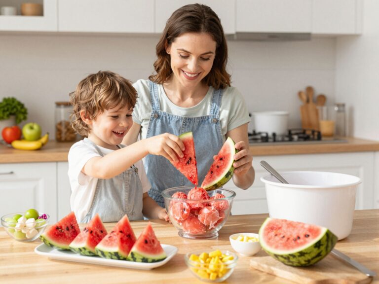 Így készítsetek görögdinnyés jégkrémet a gyerekekkel: egyszerű és szórakoztató recept