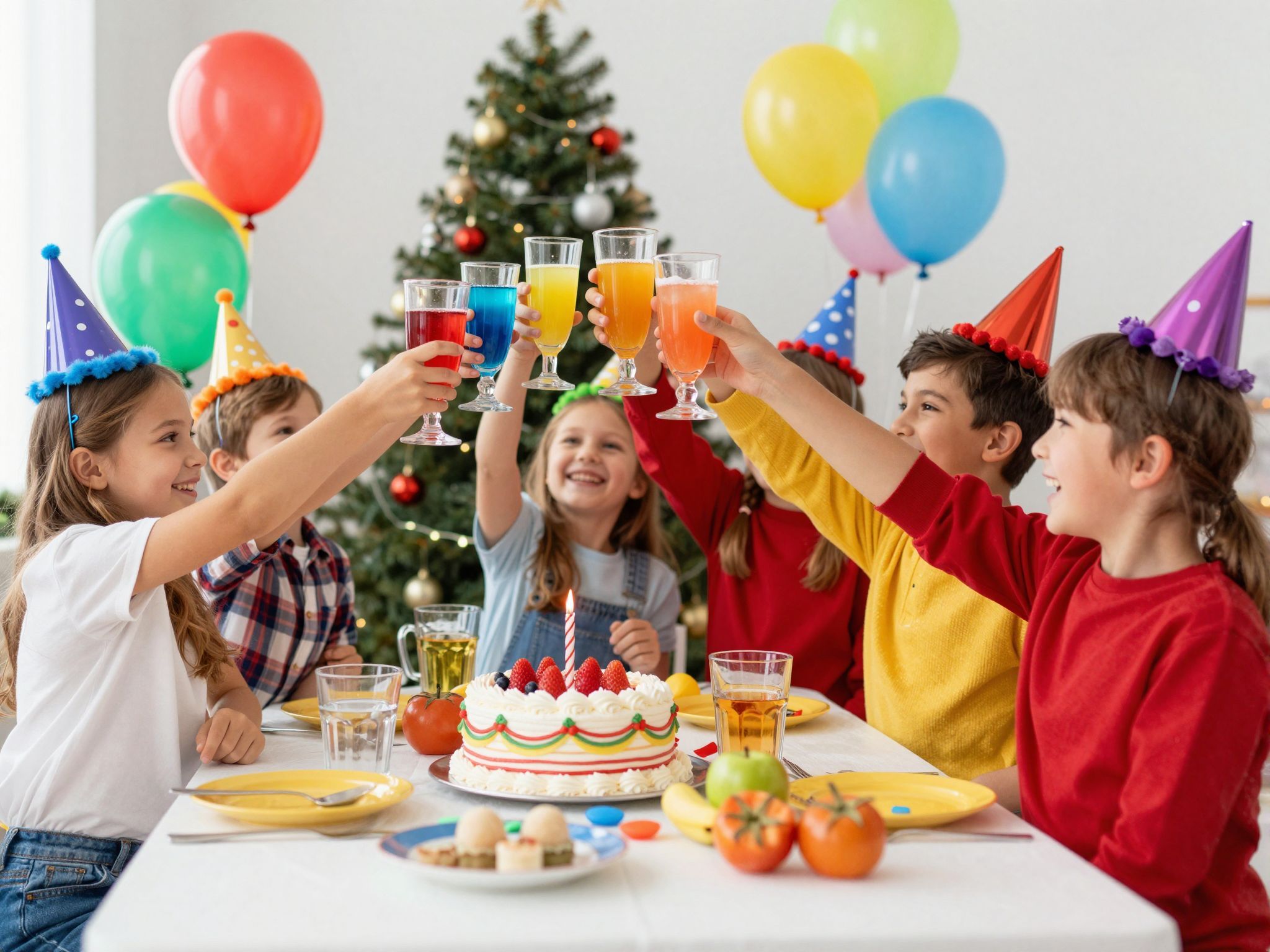 Készíts színes gyümölcsitalokat ünnepi koccintáshoz gyerekeknek!