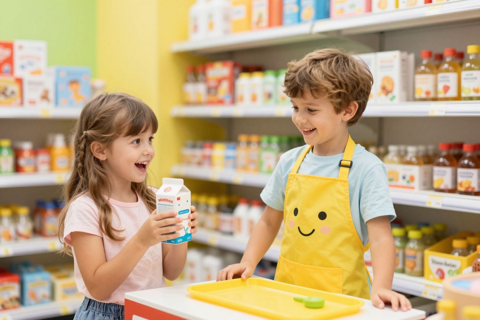 A boltos játék erősíti a társadalmi normák megértését.