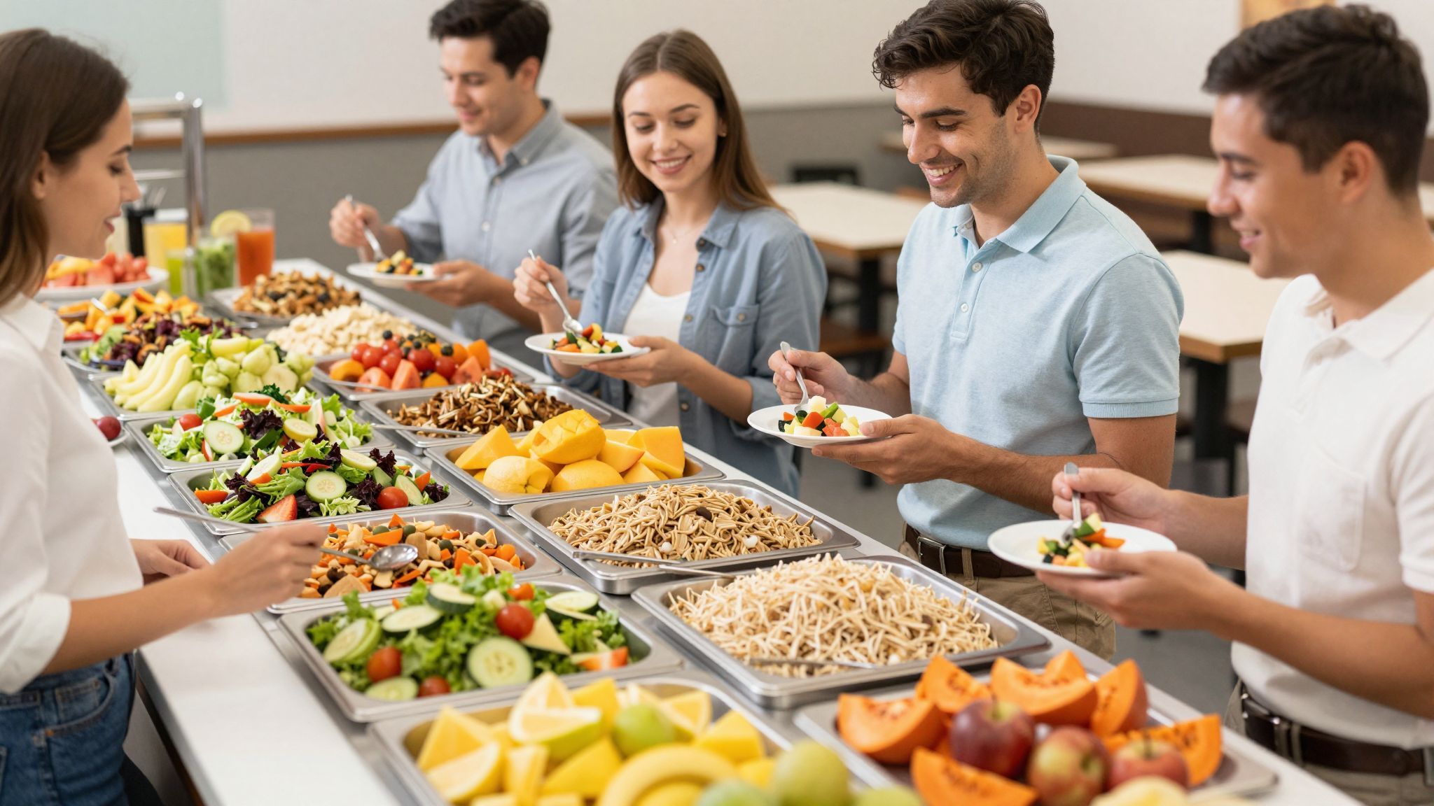 A svédasztalnál a higiéniás szabályok betartása kihívás.