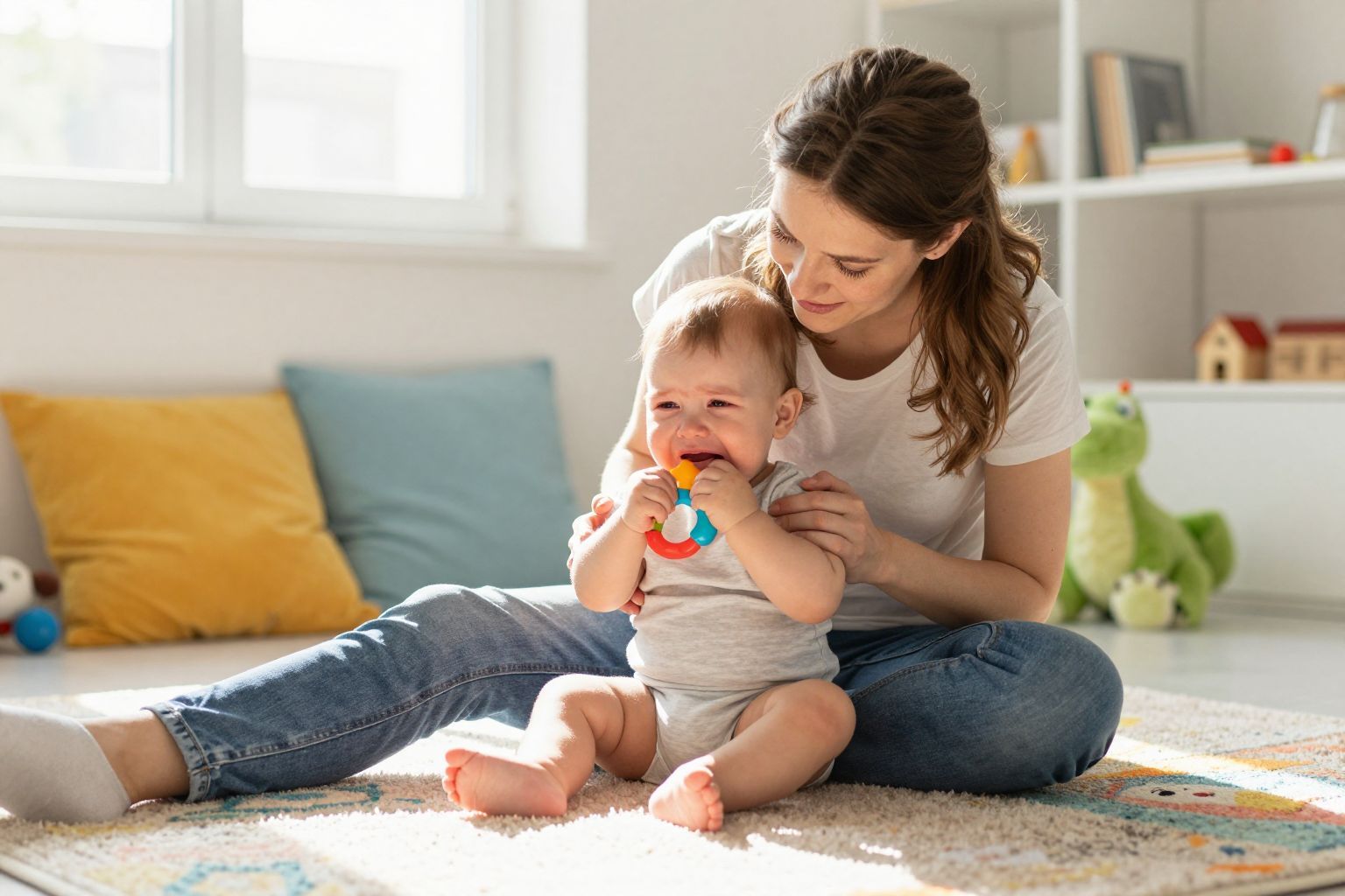 A szülői türelem kulcsfontosságú a fogzás nehézségeiben.