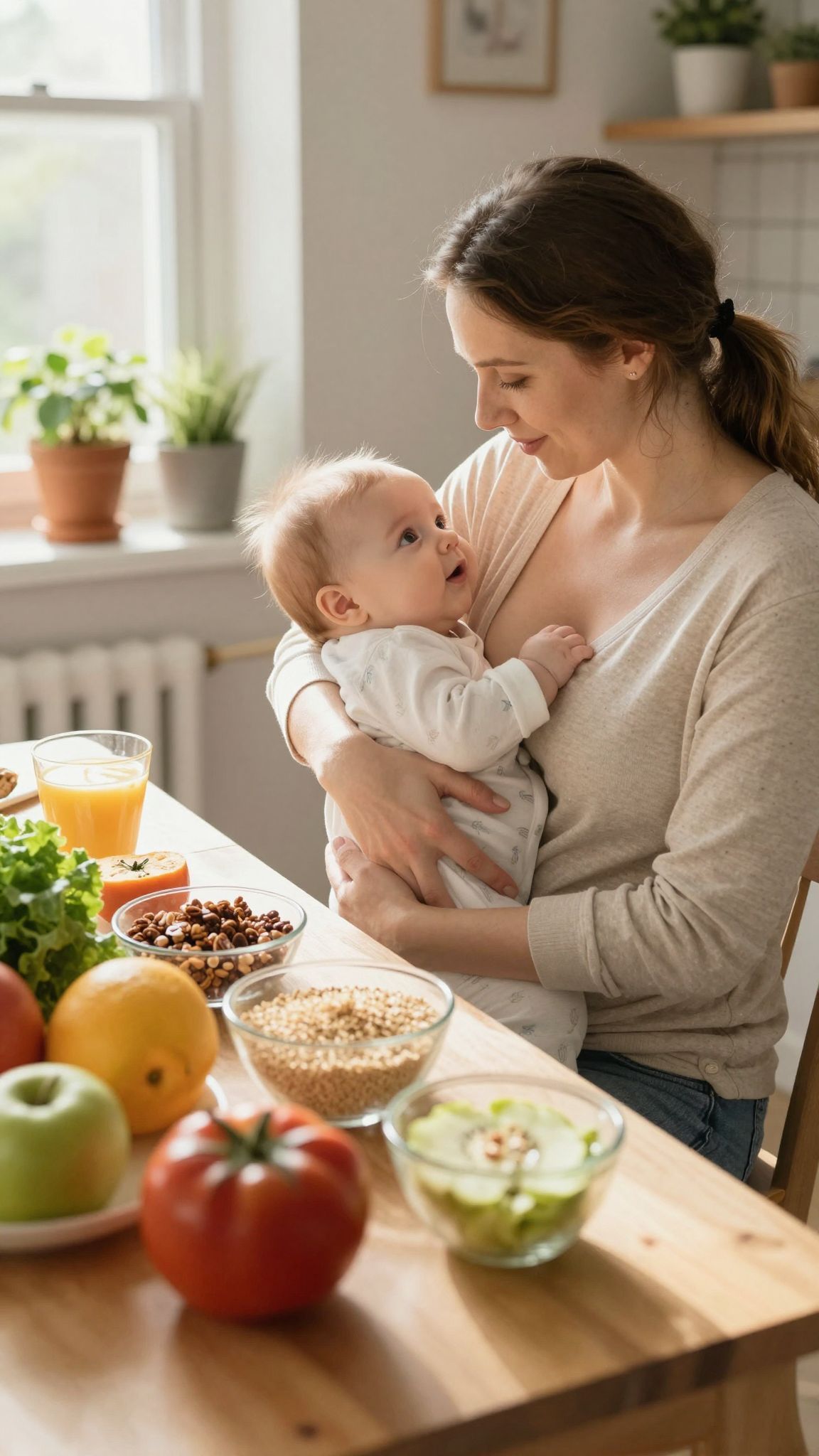A szoptatás alatt a megfelelő táplálkozás elengedhetetlen az egészséghez.