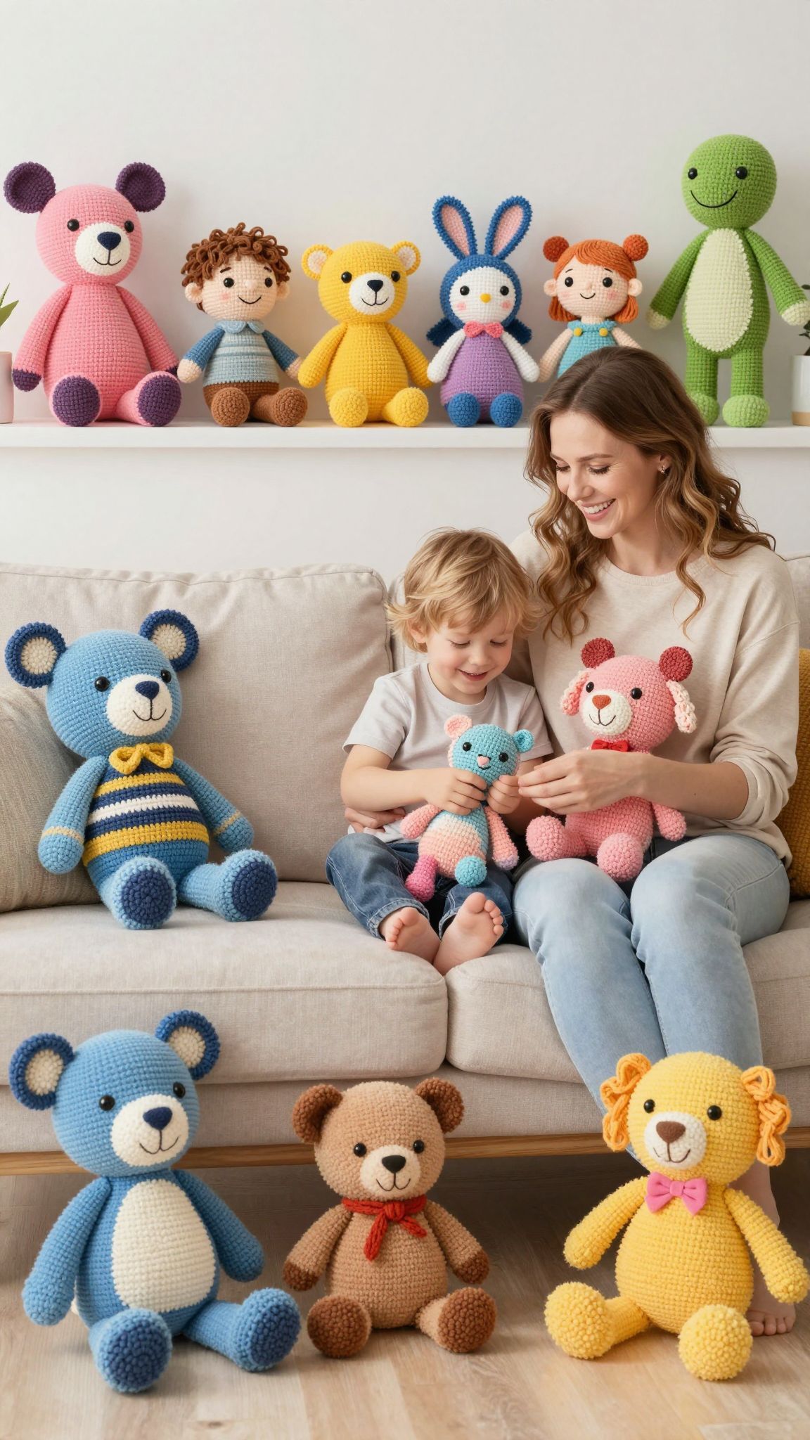 A horgolt barátok egyedi öleléseket kínálnak minden korosztálynak.