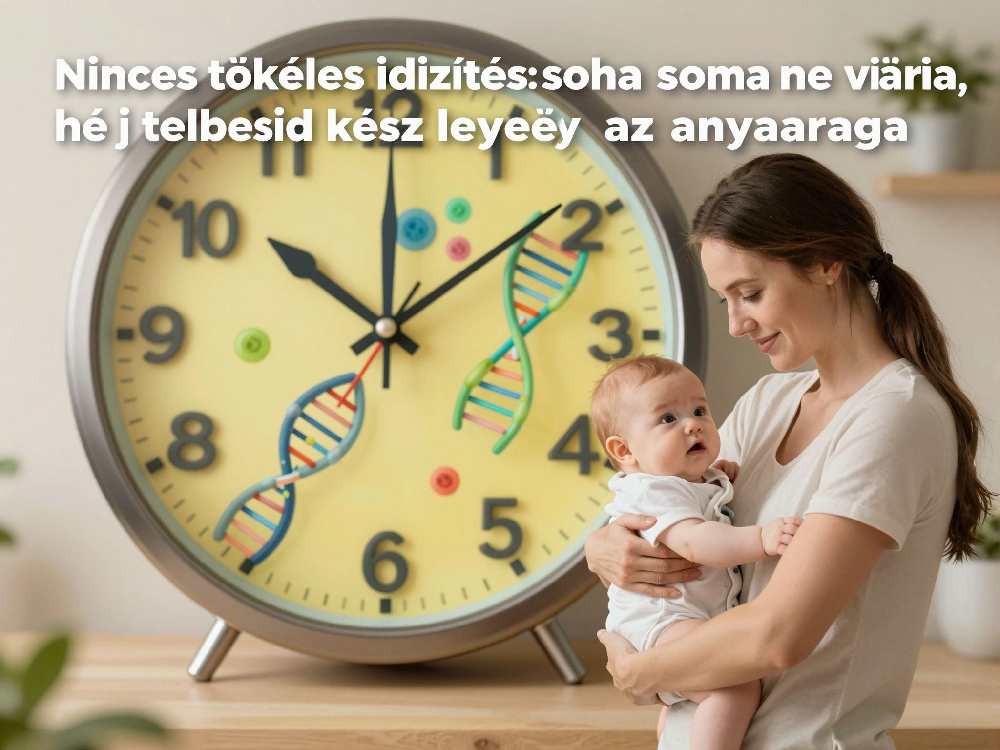 A biológiai óra sürgetése kihívások elé állítja az anyákat.