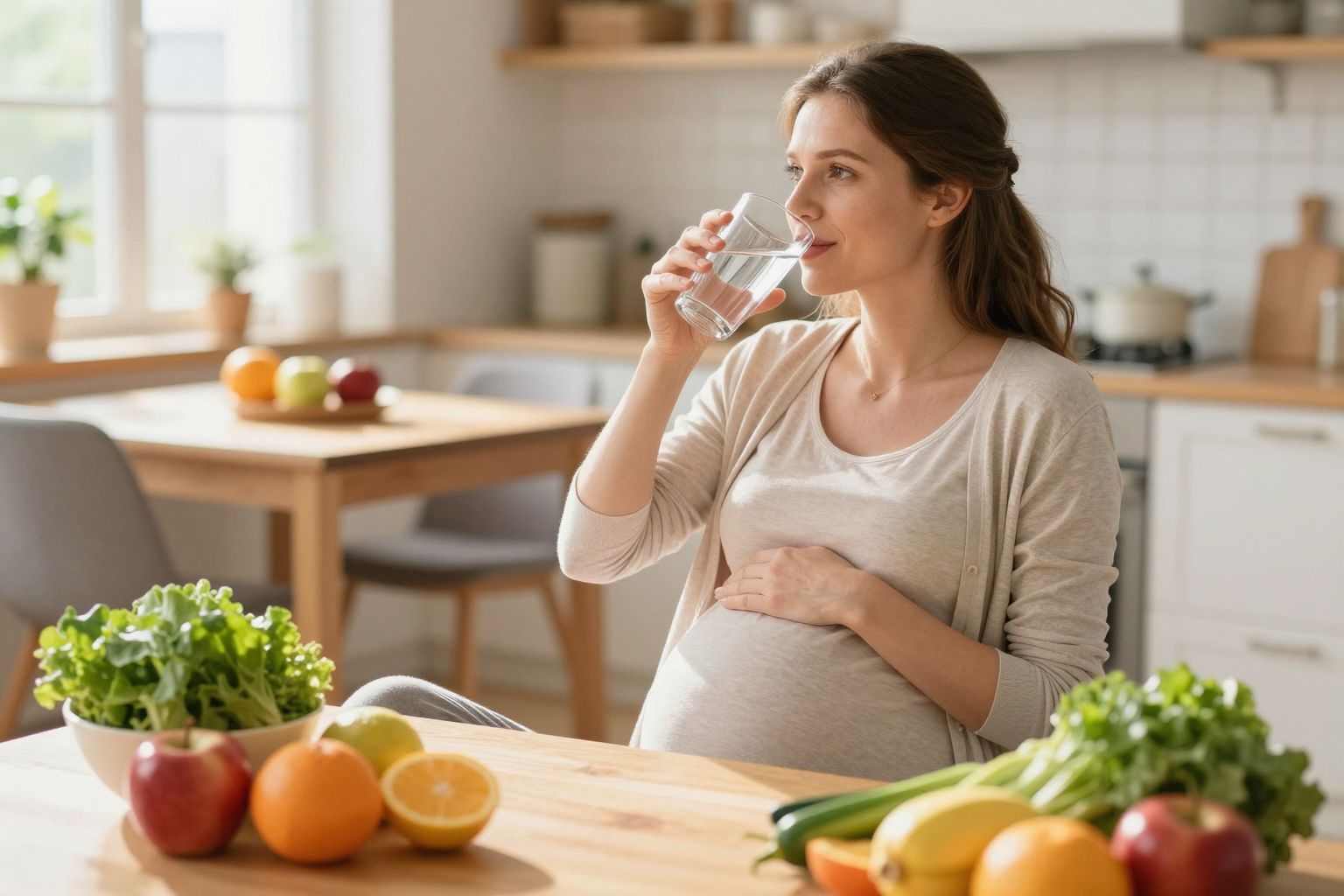 A megfelelő hidratáltság javítja a kismamák emésztését.