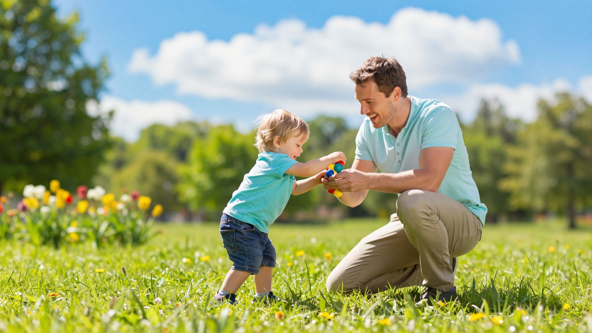 A játék erősíti az apai és gyermeki kötődést.