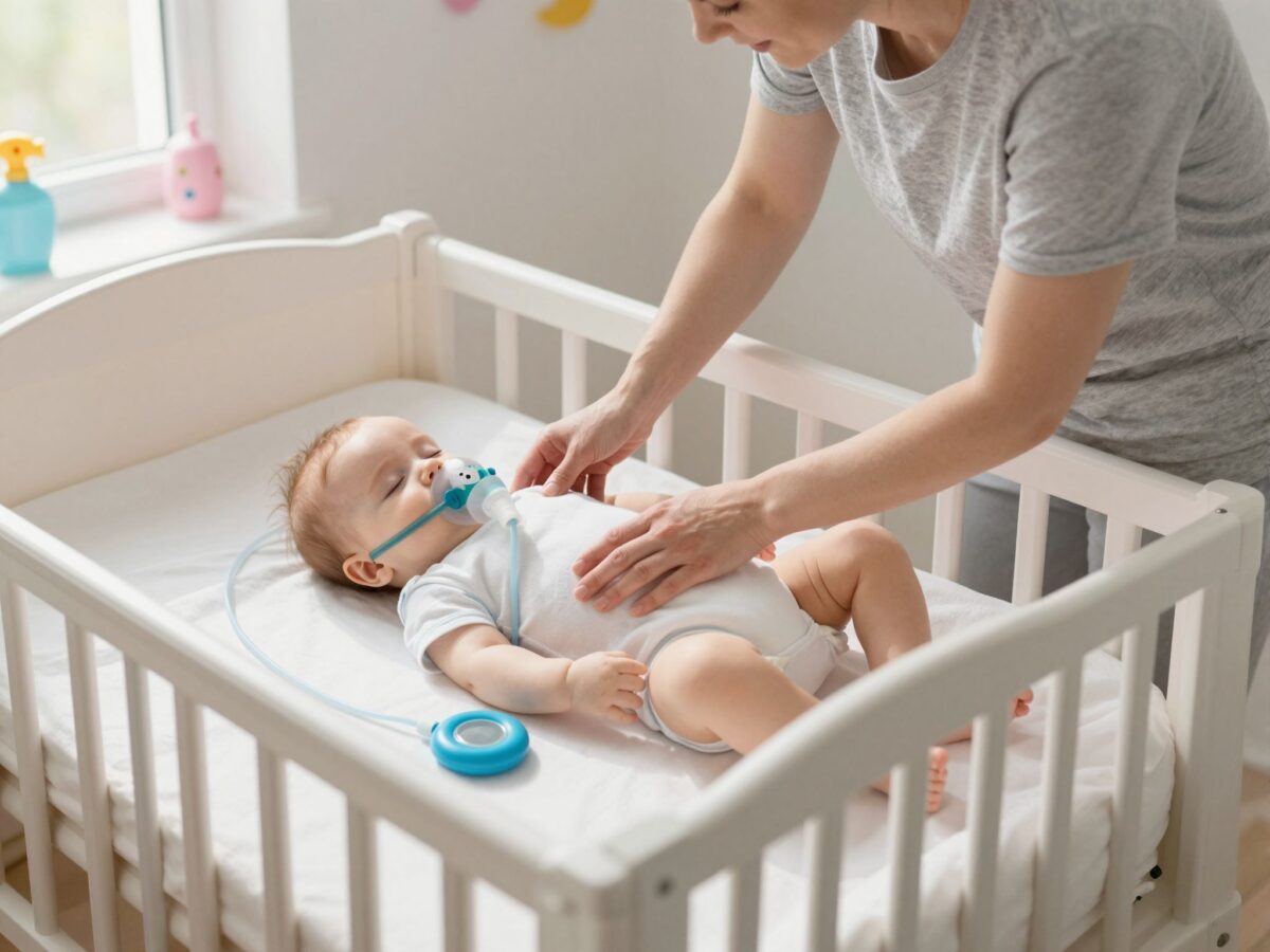 A légzésfigyelő használata: minden, amit a szülőknek tudniuk kell a biztonságos alvásért