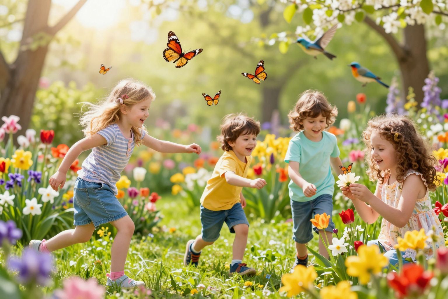 A madarak énekével a tavasz örömeit üdvözölhetjük.