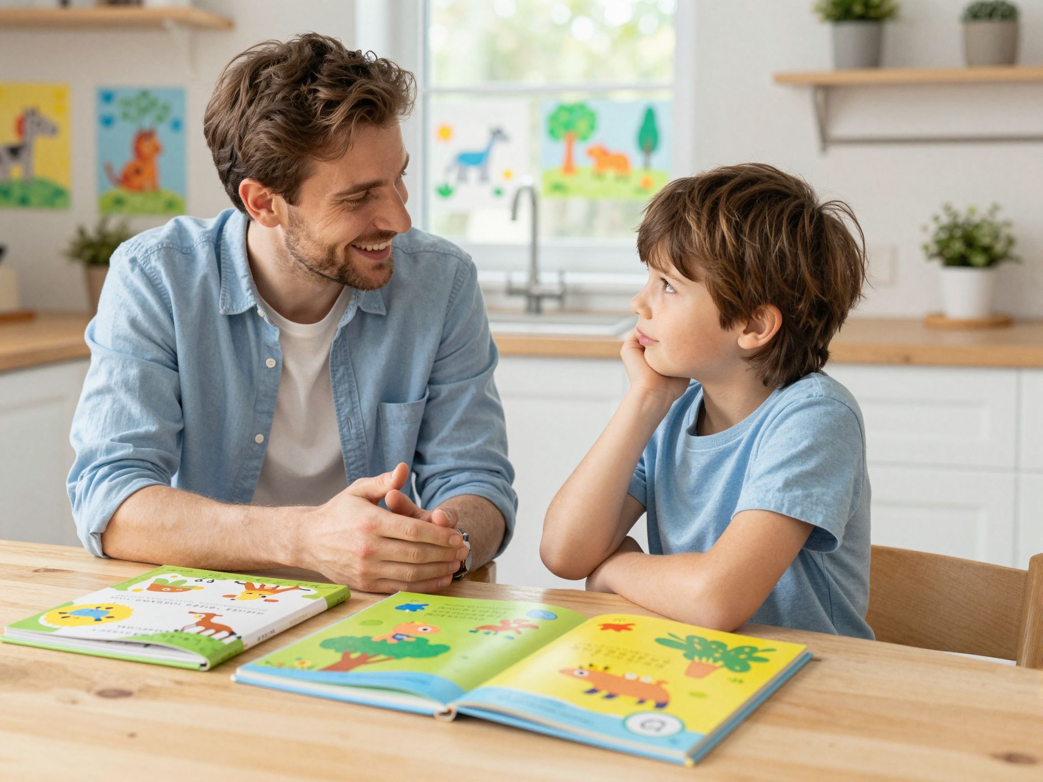 A pozitív testbeszéd csökkentheti a gyermek félelmét.
