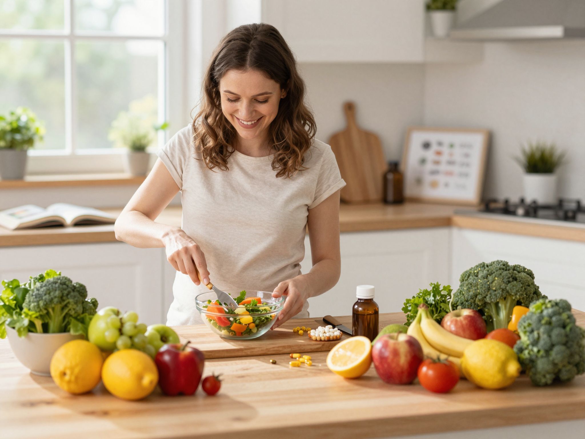 A tudatos étrend fokozza a vitaminok hatékonyságát.
