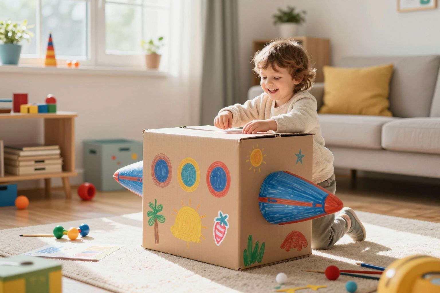 A kartondobozok végtelen kalandokat rejtenek és inspirálnak.