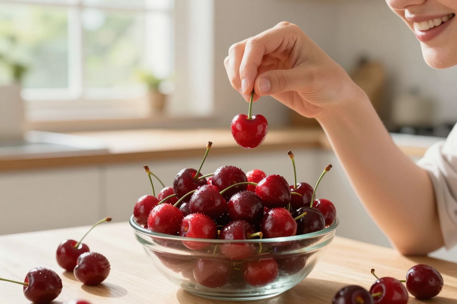 A meggy melatonin tartalma segíti az alvás javítását.