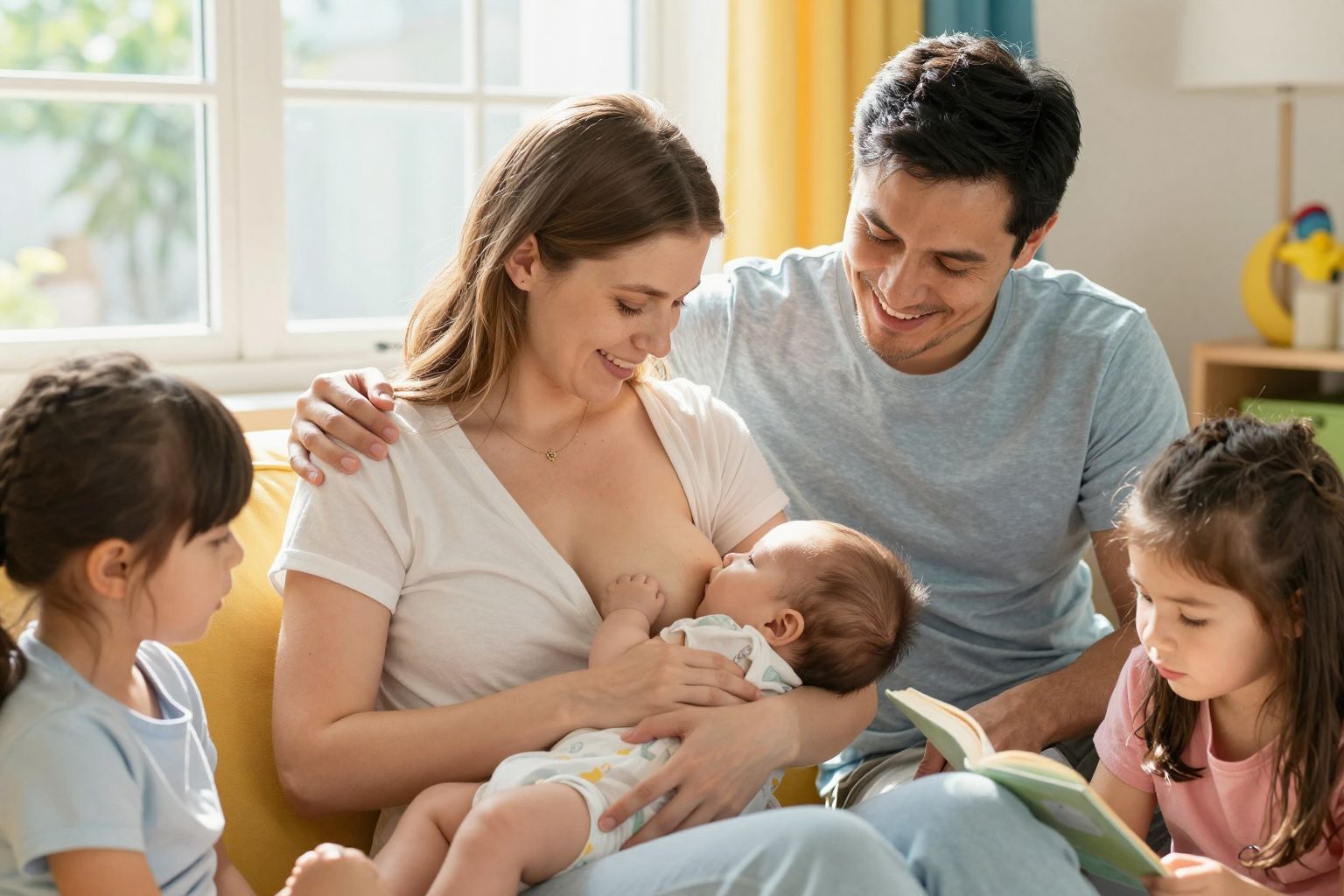 Az apák aktív szerepe erősíti a szoptatás sikerét.