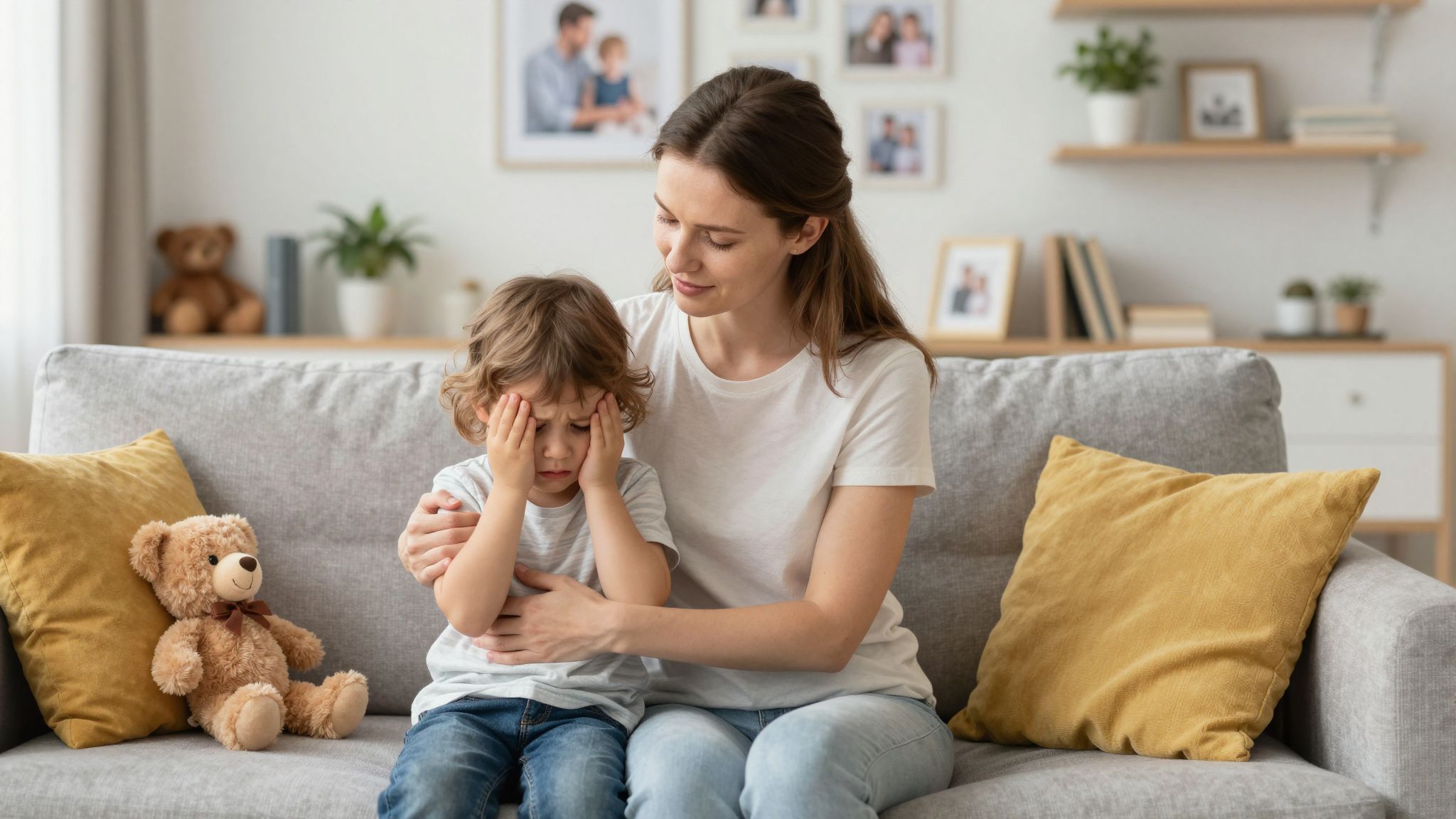 A biztonságérzet hiánya felerősíti a gyermeki érzelmi reakciókat.