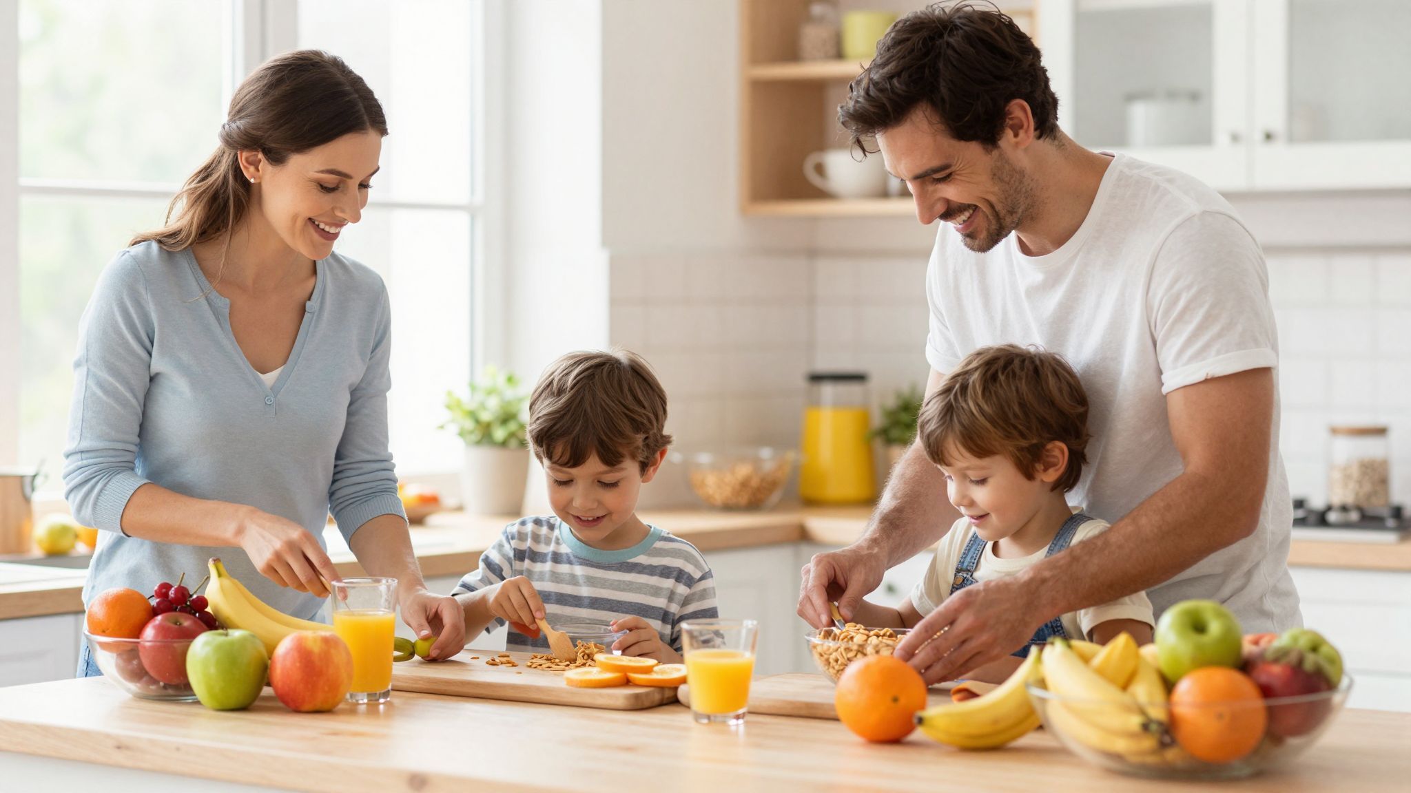 A feladatok delegálása erősíti a családi együttműködést.