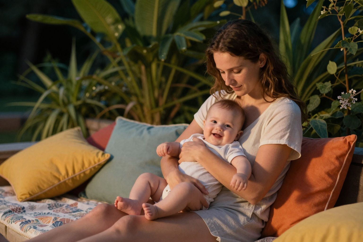 Az éjszaka hűvössége segíti a baba pihenését.