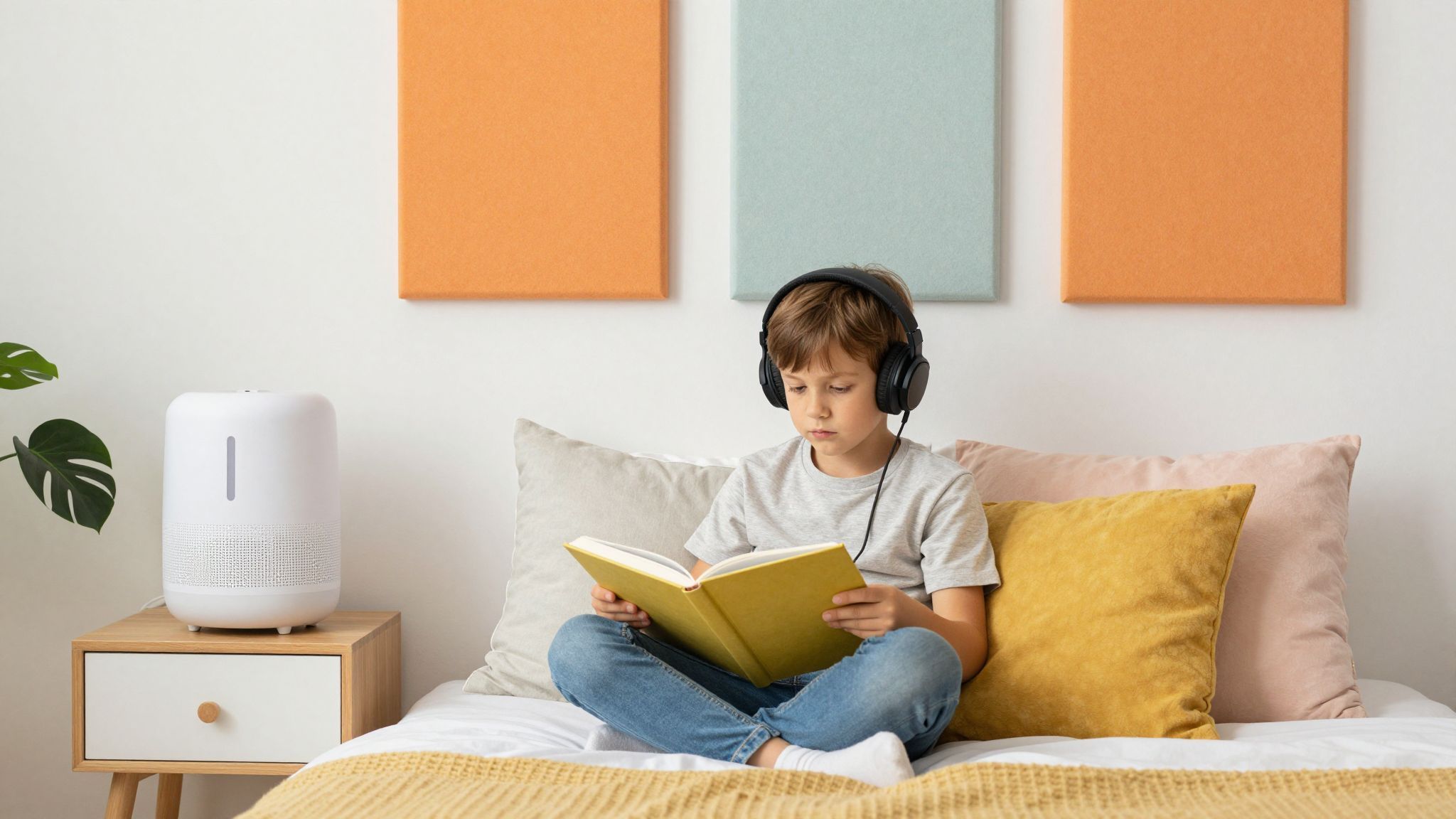 Zajcsökkentő fülhallgatók segíthetnek a gyerekeknek.