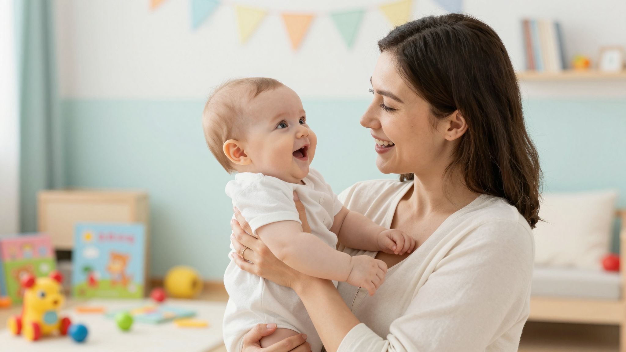 Baba arcfelismerése a mozgás és érzékelés fejlődésére utal.