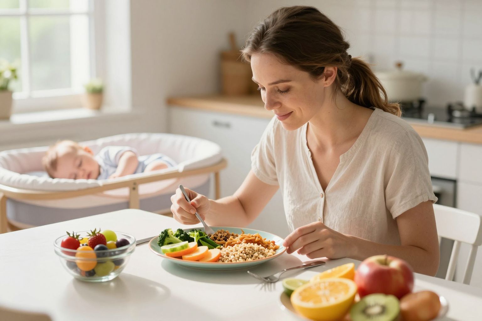 A szoptatás alatt megnő a kalóriaszükséglet, figyelni kell.