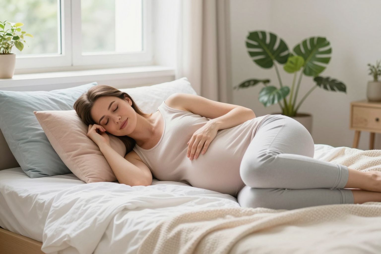 A harmadik trimeszterben a hátfájás gyakori alvásgátló.