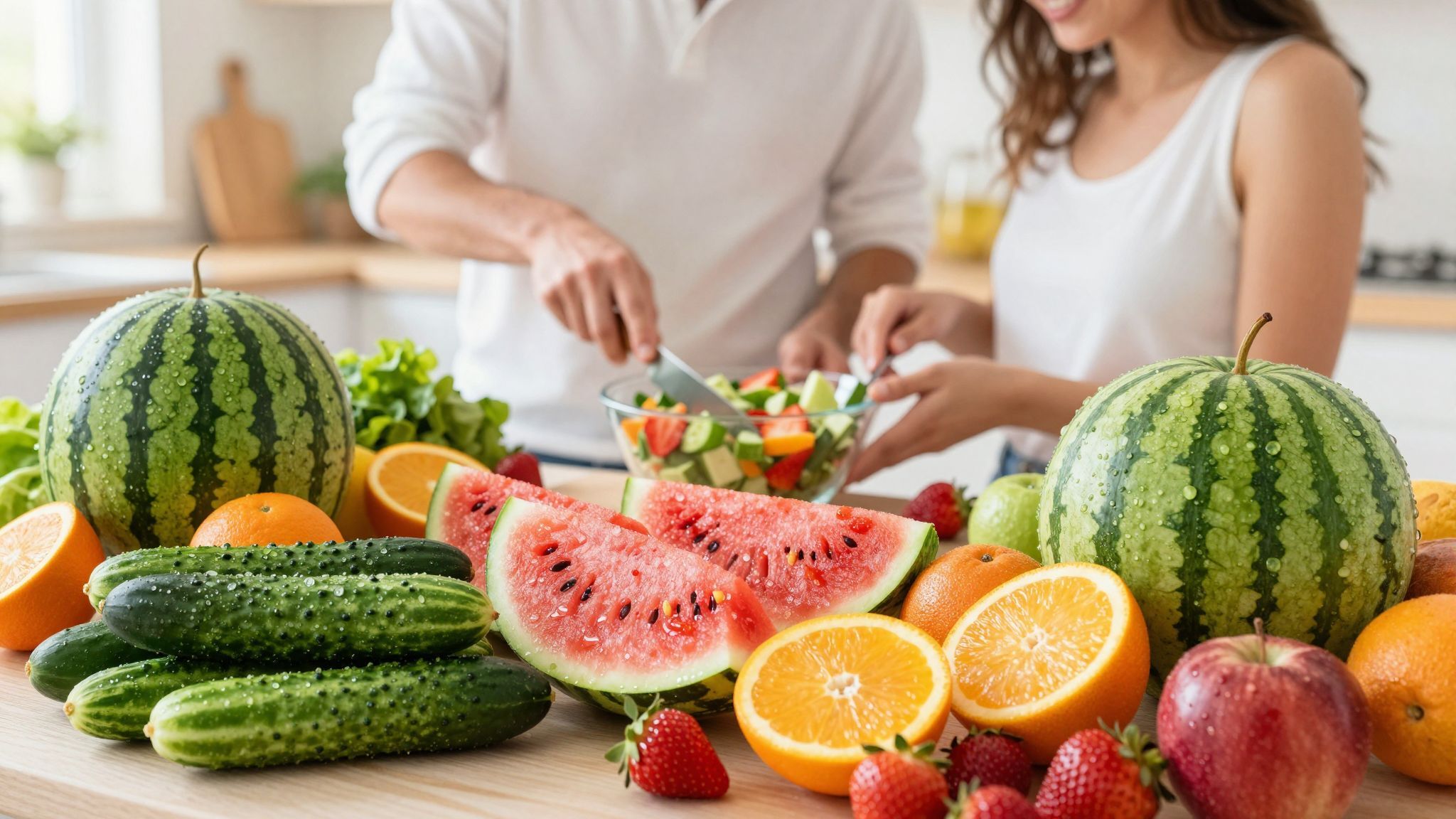 A görögdinnye a legmagasabb víztartalmú gyümölcs.