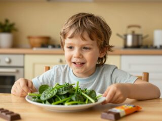 „Ha megeszed a spenótot, kapsz csokit”: miért ez az egyik legrosszabb nevelési módszer?