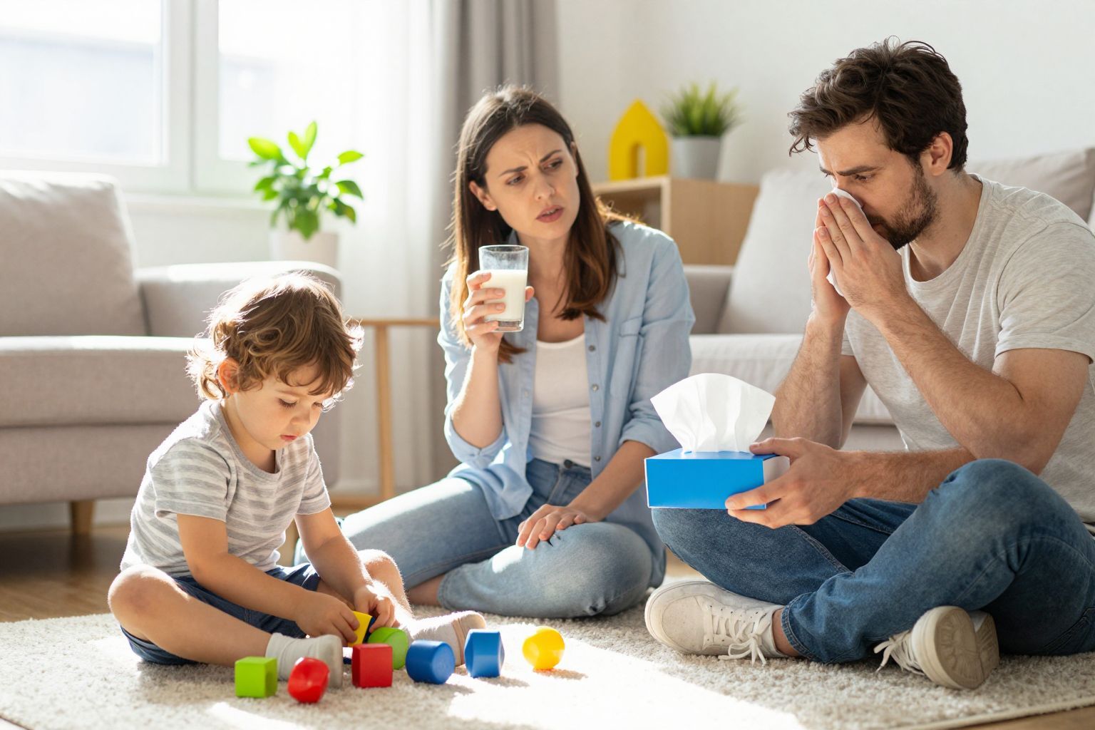 A tejallergia gyakran légúti tüneteket is okoz.