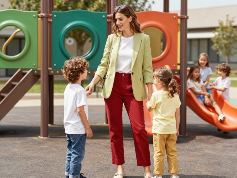 Hogyan maradj stílusos a játszótéren is? Divat-trükkök fiús anyáknak