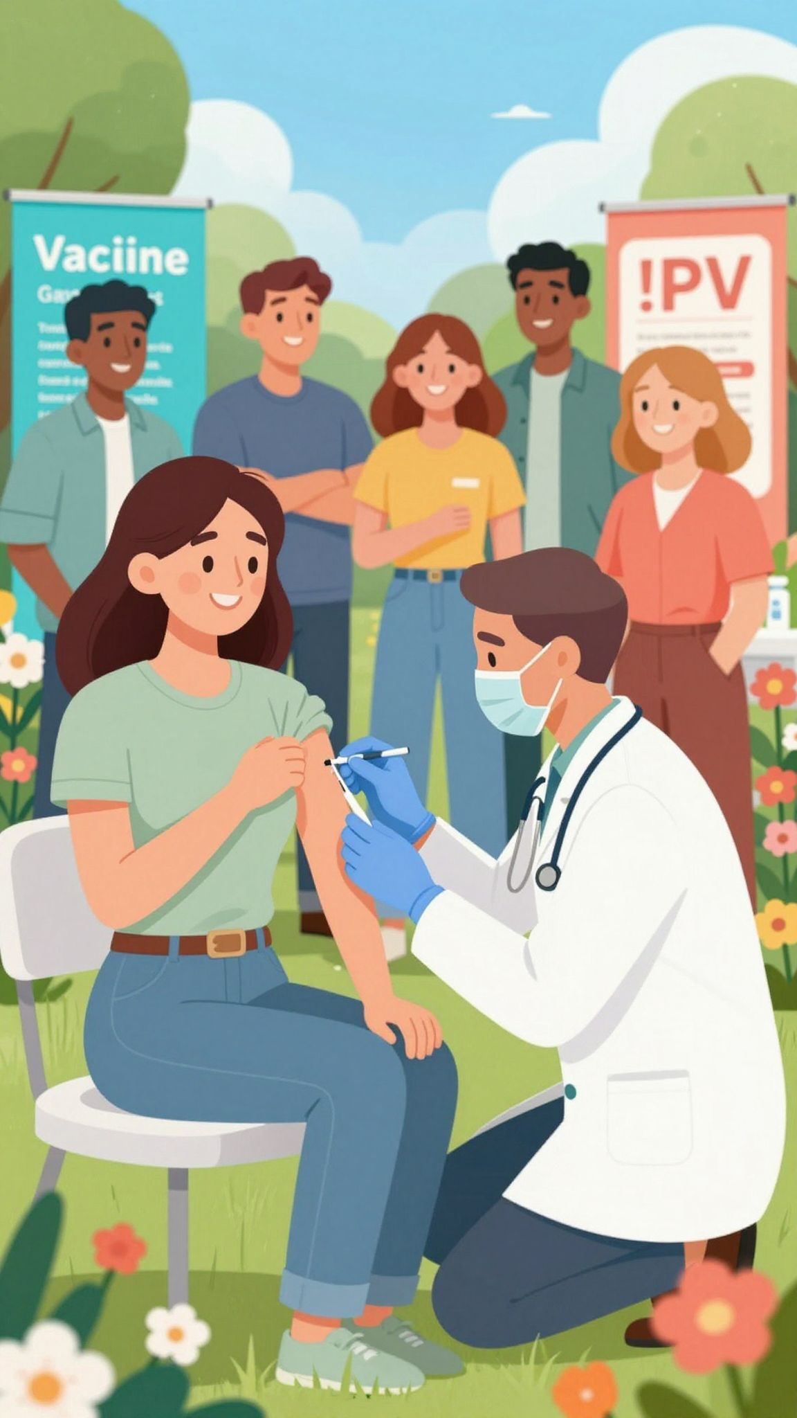 A védőoltás serkenti az immunrendszert a vírus ellen.