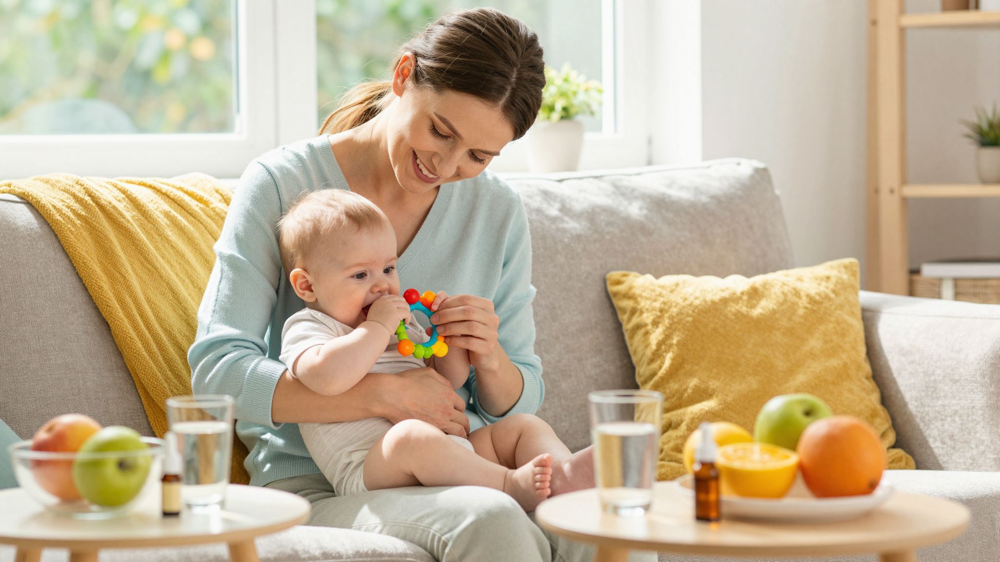 A hűsítő gélek segíthetnek a fogzás fájdalmában.