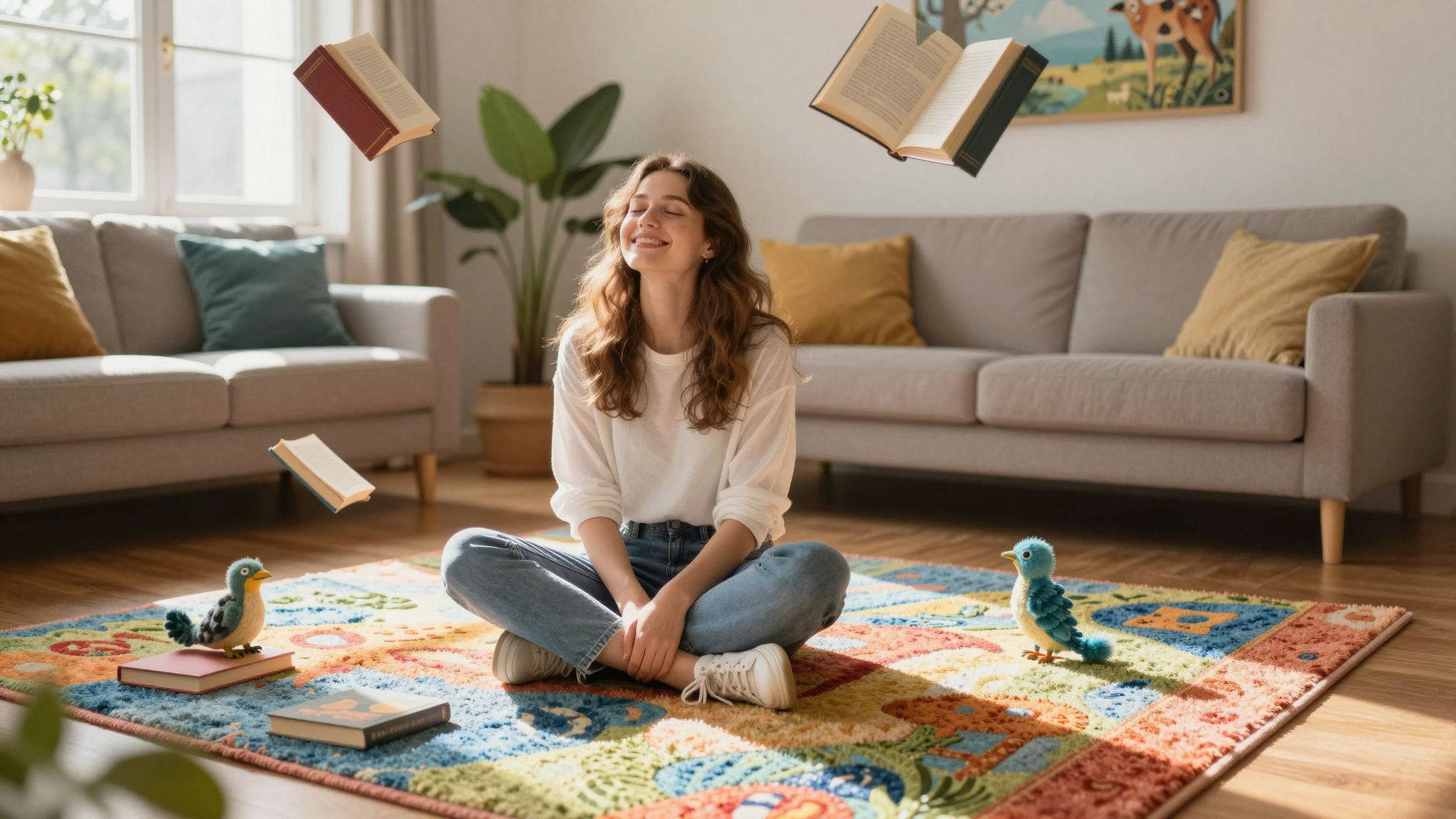 A szőnyeg a képzelet kapuja a múltba és jövőbe.