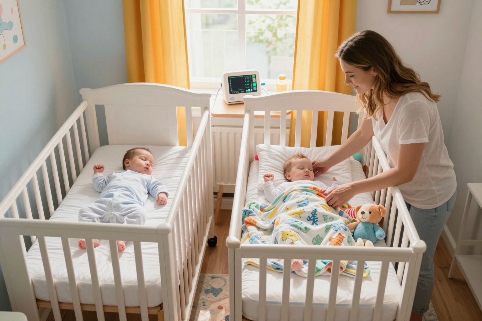 Koraszülöttek és ikrek légzésfigyelők használata elengedhetetlen biztonságukért.