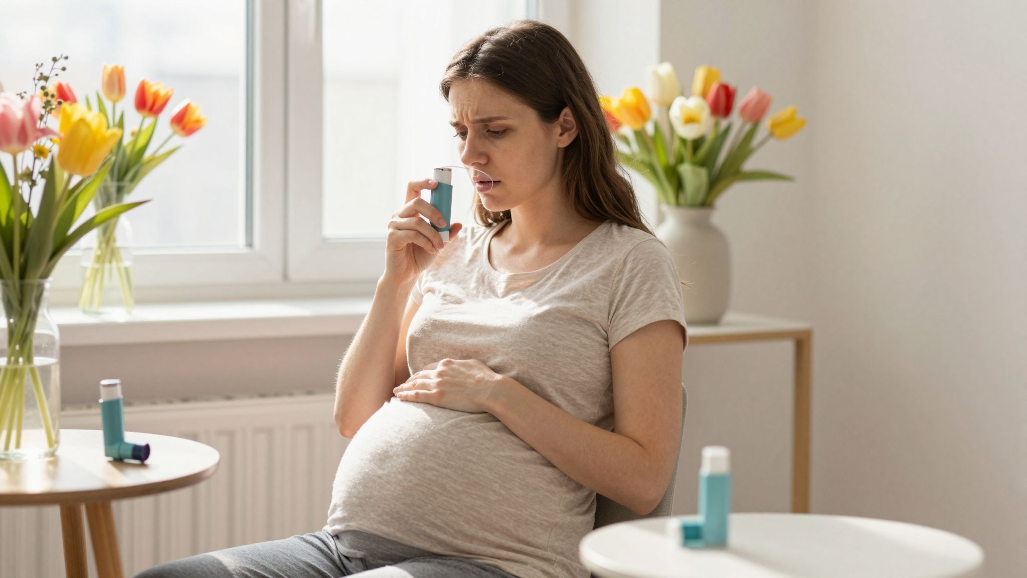 Kezeletlen asztma növelheti a magzati komplikációk kockázatát.