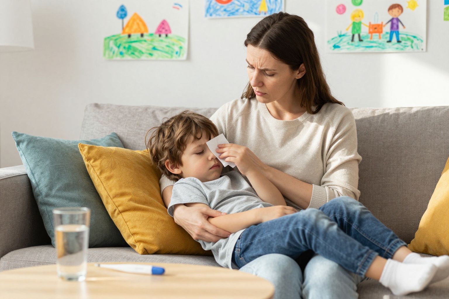 Ha a láz 38,5 °C felett tartósan fennáll.