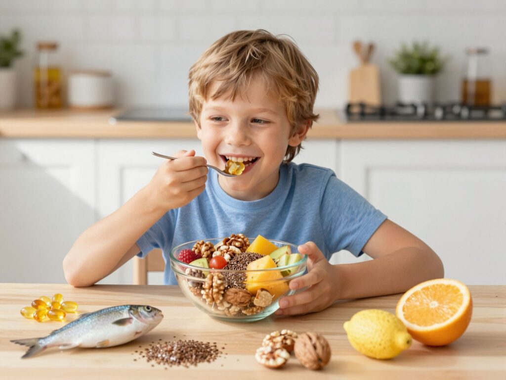 Omega-3 pótlás gyerekeknek: Az agyfejlődés és az immunrendszer támogatása