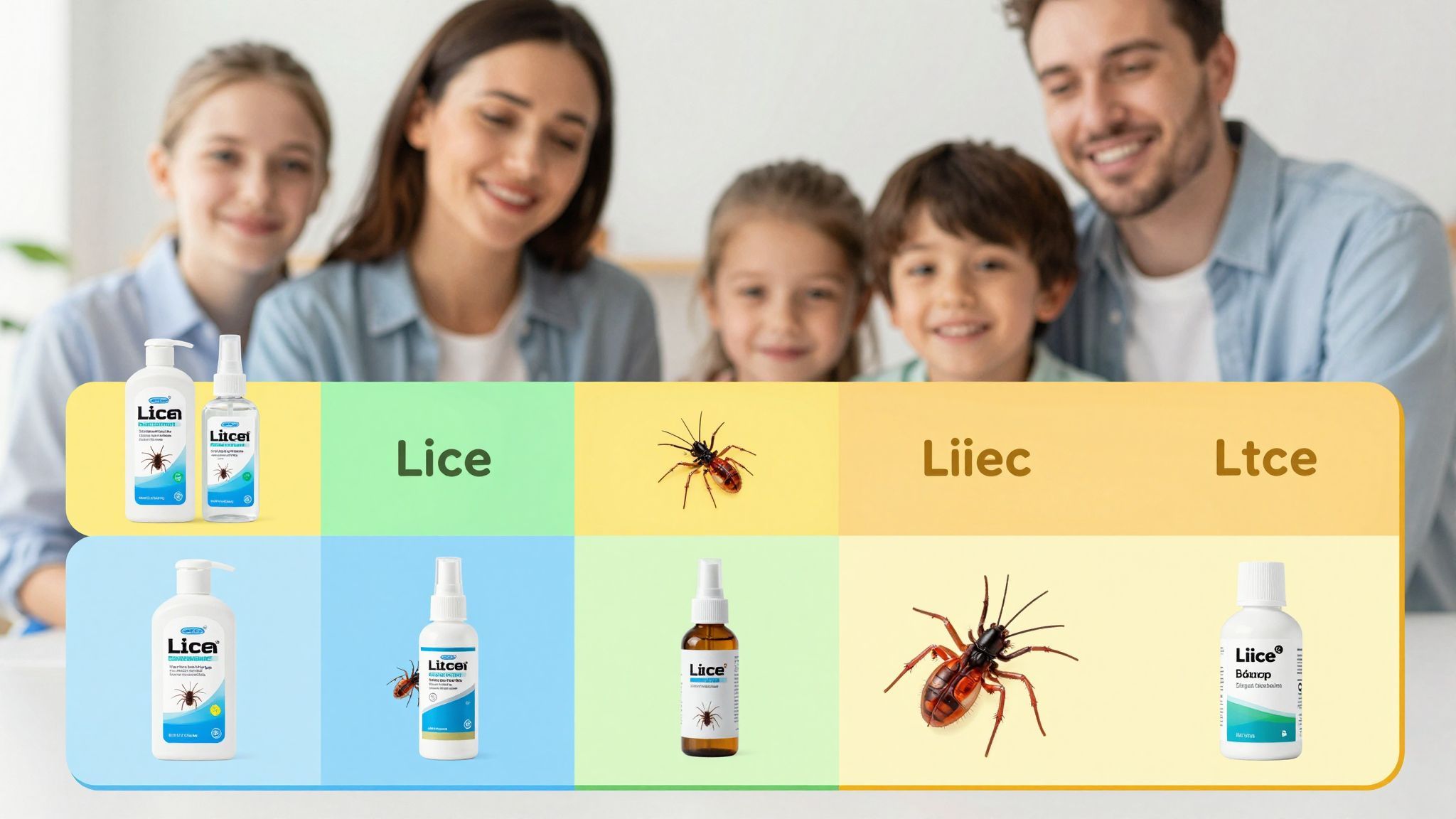 A legújabb tetűirtó szerek hatékonyságát összehasonlítva.