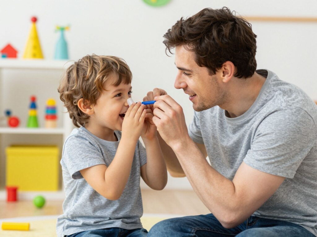 Pápá, orrszívó: egyszerű trükkök, hogyan tanítsd meg a gyermekedet önállóan orrot fújni