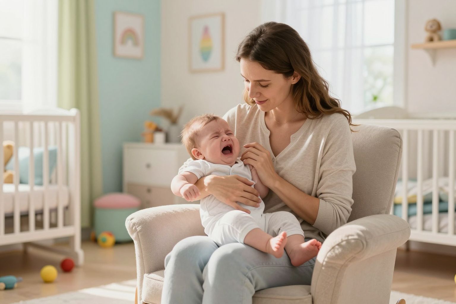 Az érintés és a halk zene segíthet megnyugtatni.