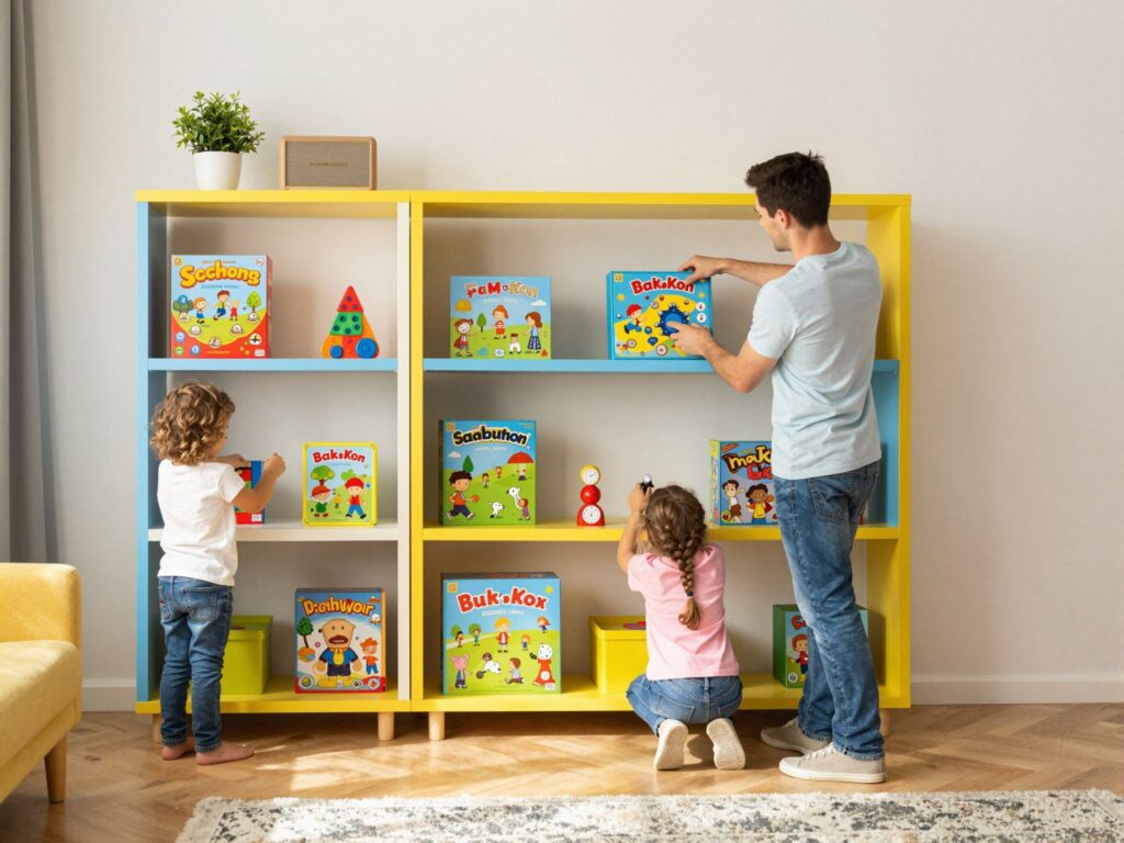 Rend a káoszban: kreatív és helytakarékos játéktárolási megoldások