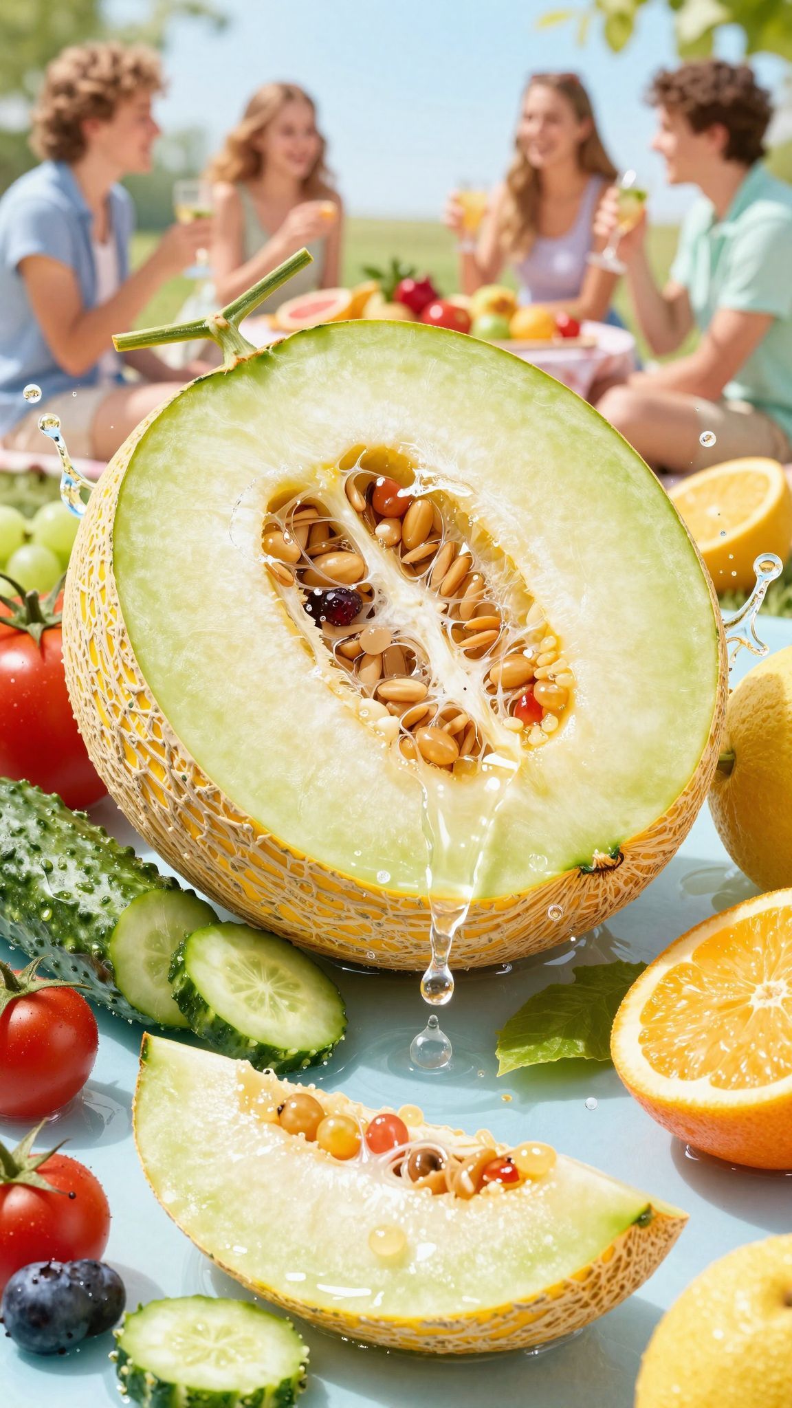 A sárgadinnye 92%-ban vizet tartalmaz, frissítő nyári csemege.