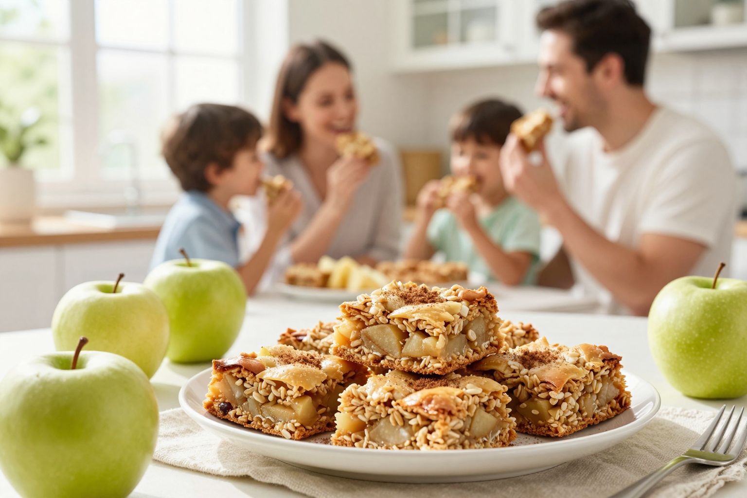 A sült almás-fahéjas zabszeletek egészséges édesség a családnak!