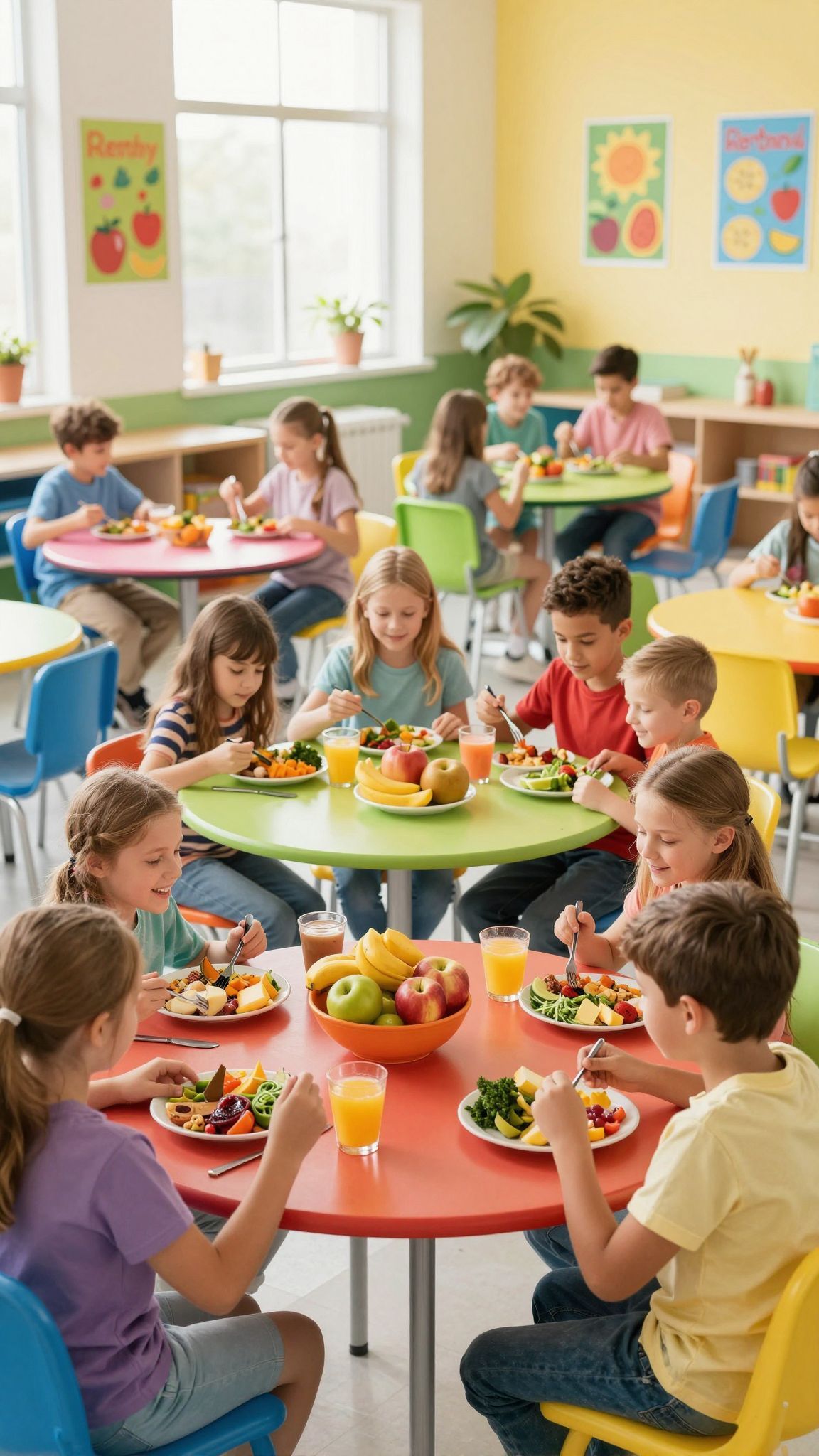 Az iskolai táplálkozás tudatosítása javítja a diákok egészségét.