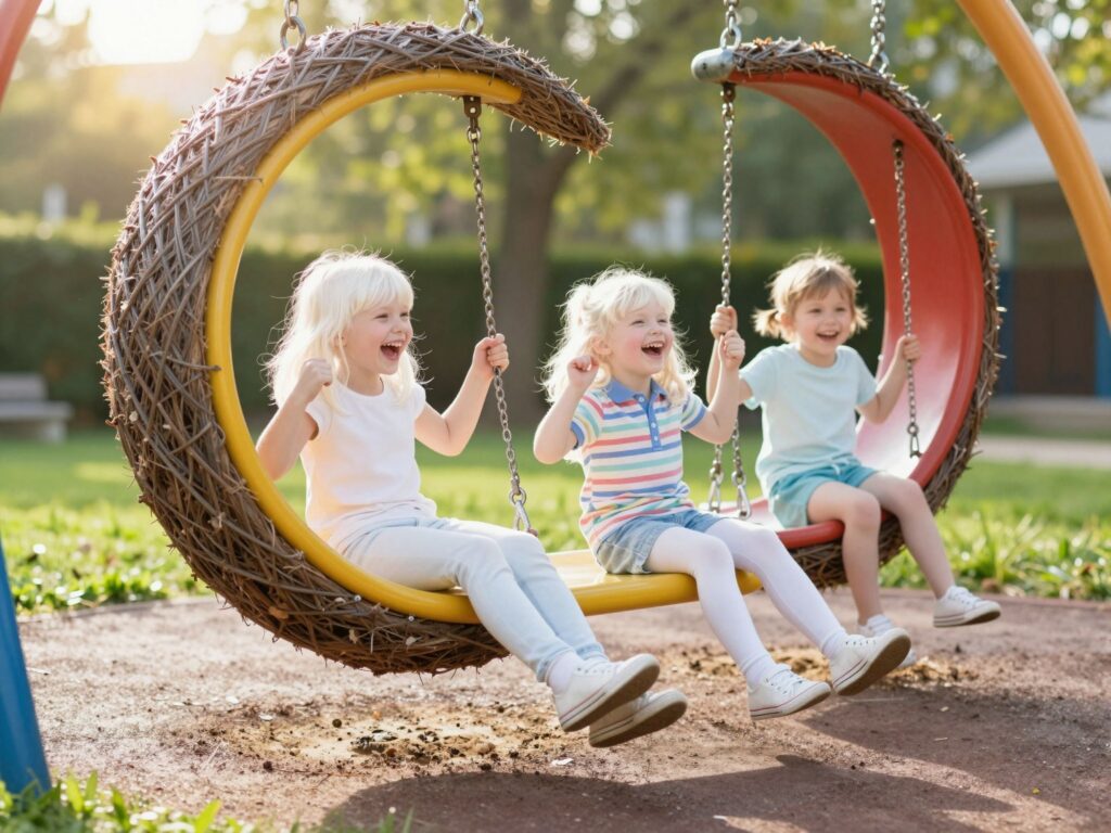 Több, mint játék: ezért imádják a gyerekek a fészekhintát, és így fejleszti őket